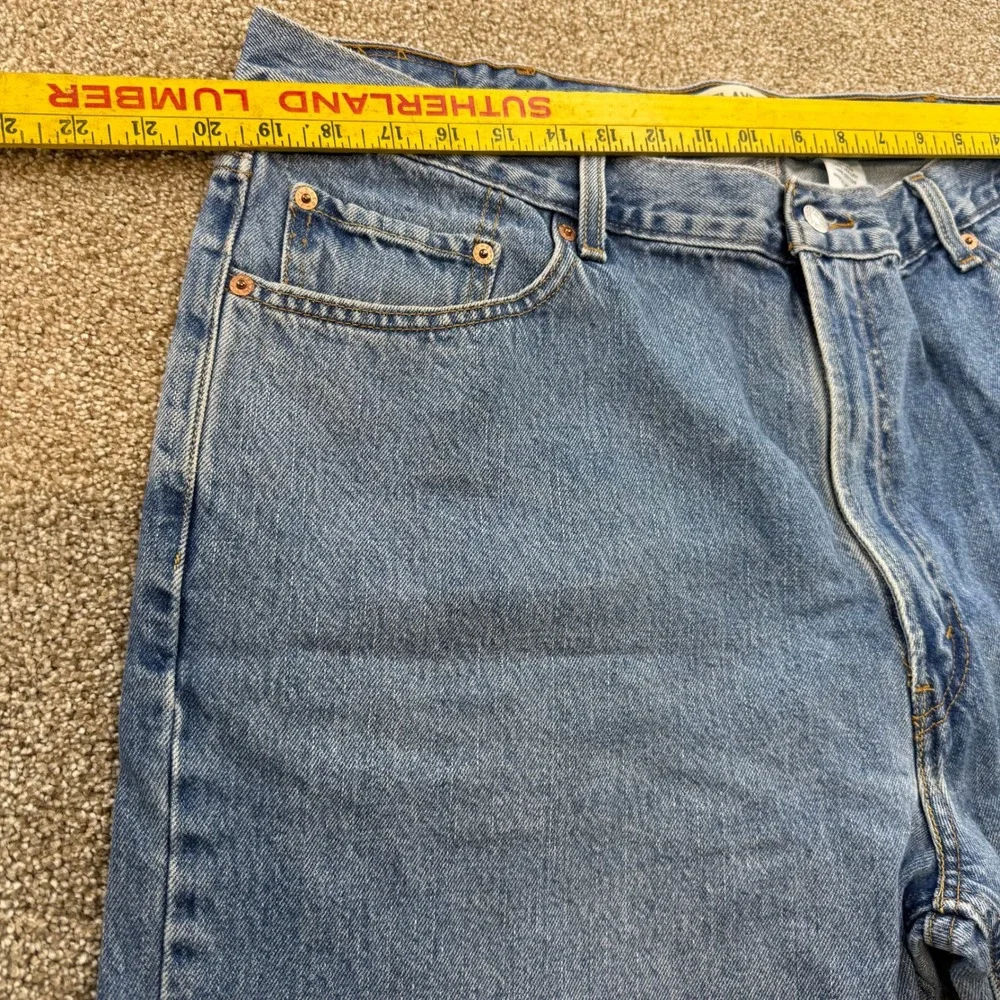 Levis 550 Mens 42x30 Relaxed Fit Jeans Blue Denim Straight Leg Medium Wash Y2K